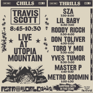 travis scott concert flyer