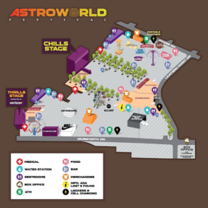 astroworld concert map