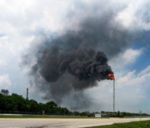 Fire at Texas oilfield