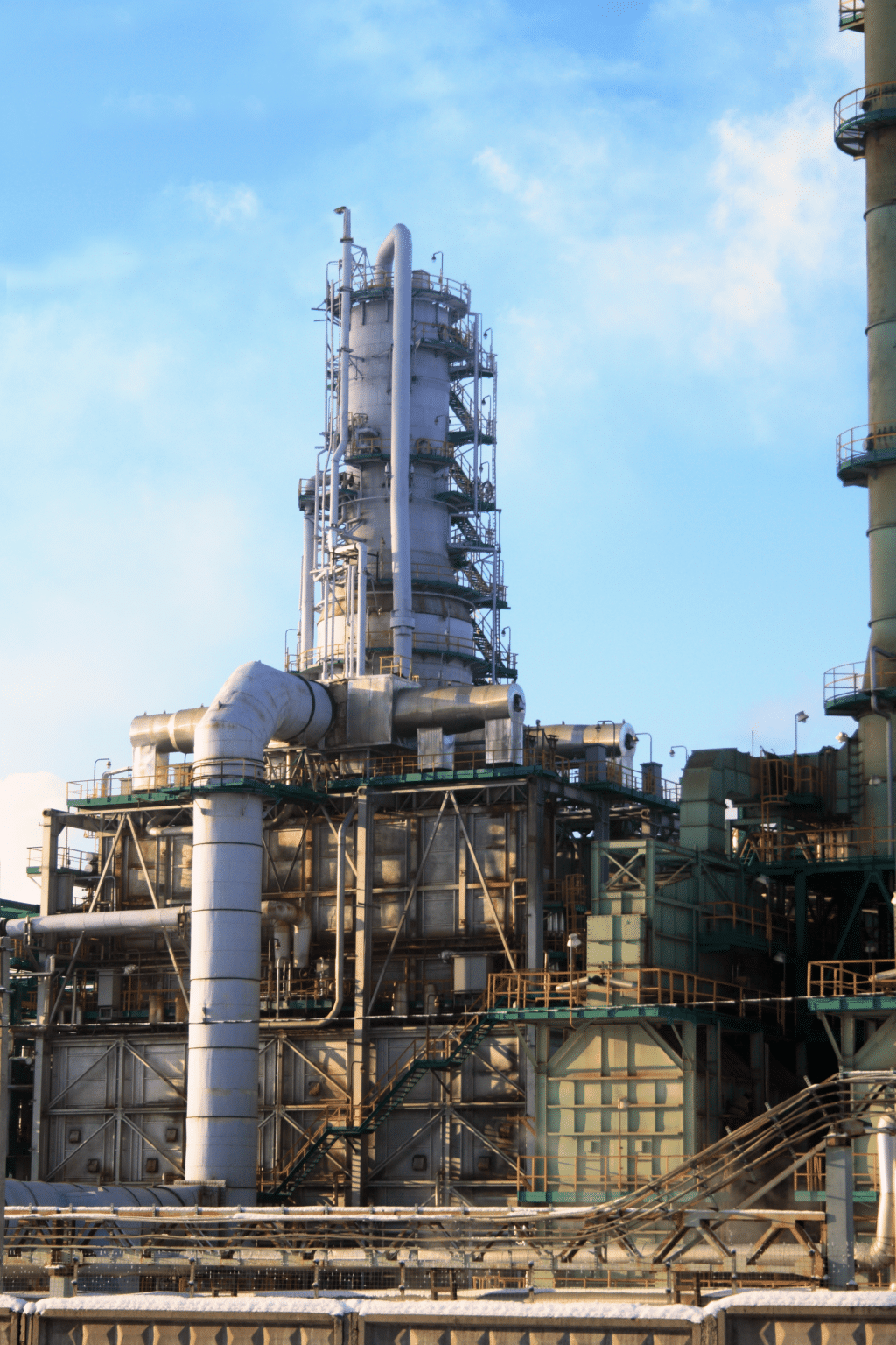 Photo of oil refinery machinery in Houston, TX