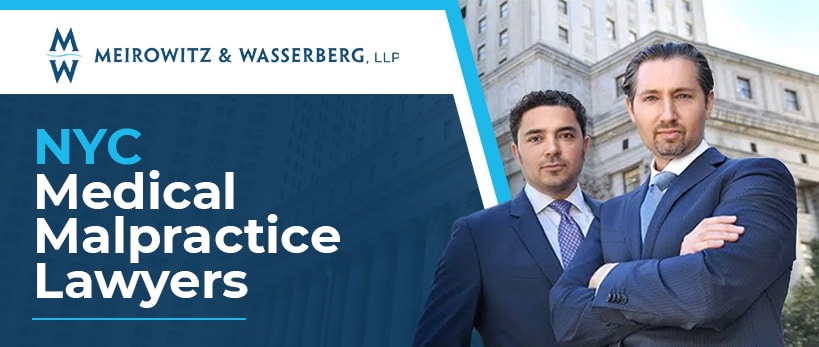 NYC Medical Malpractice Lawyers banner with Sam Meirowitz & Dan Wasserberg