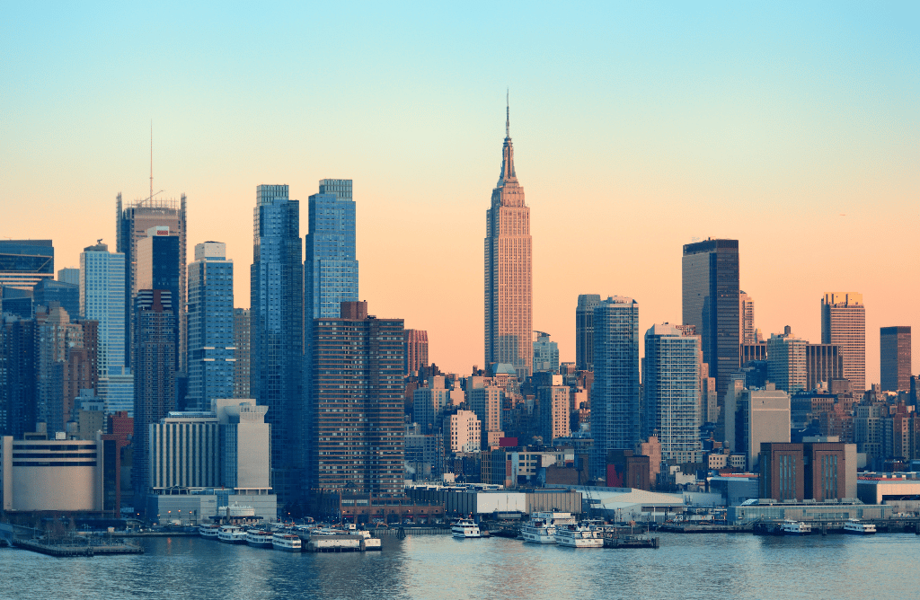 Photo of NYC at dusk