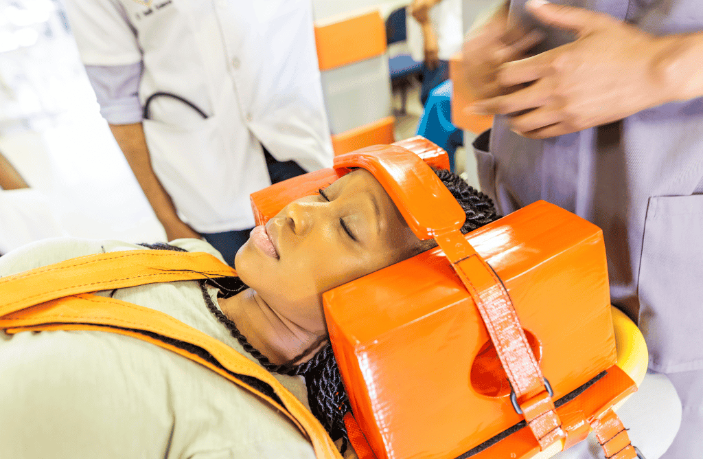 Photo of a Patient with a spinal cord injury