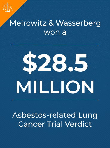 28.5 million asbestos related lung cancer settlement