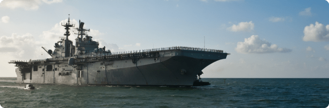A U.S. Navy ship